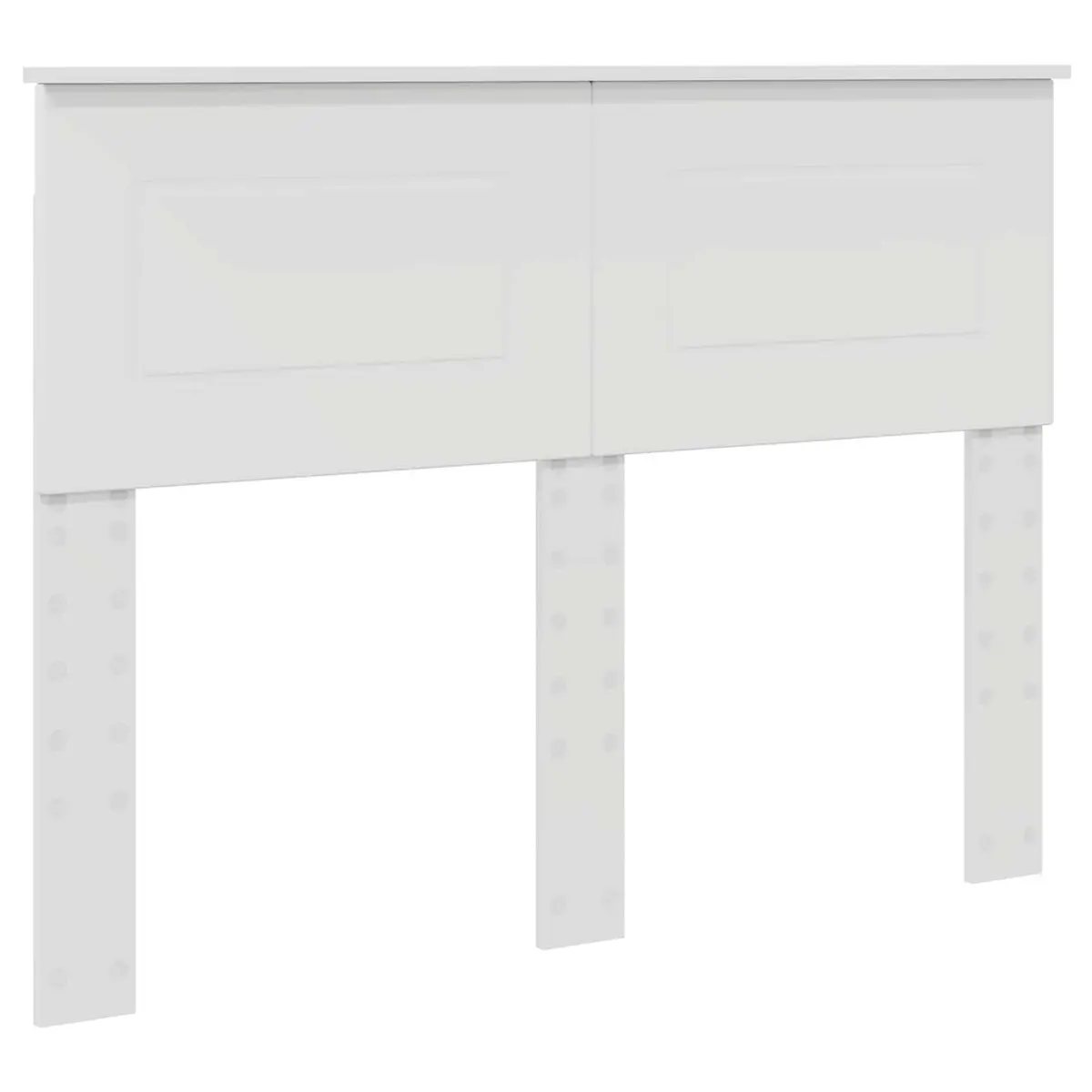 White Bed Frame with Headboard, 135 x 190 cm