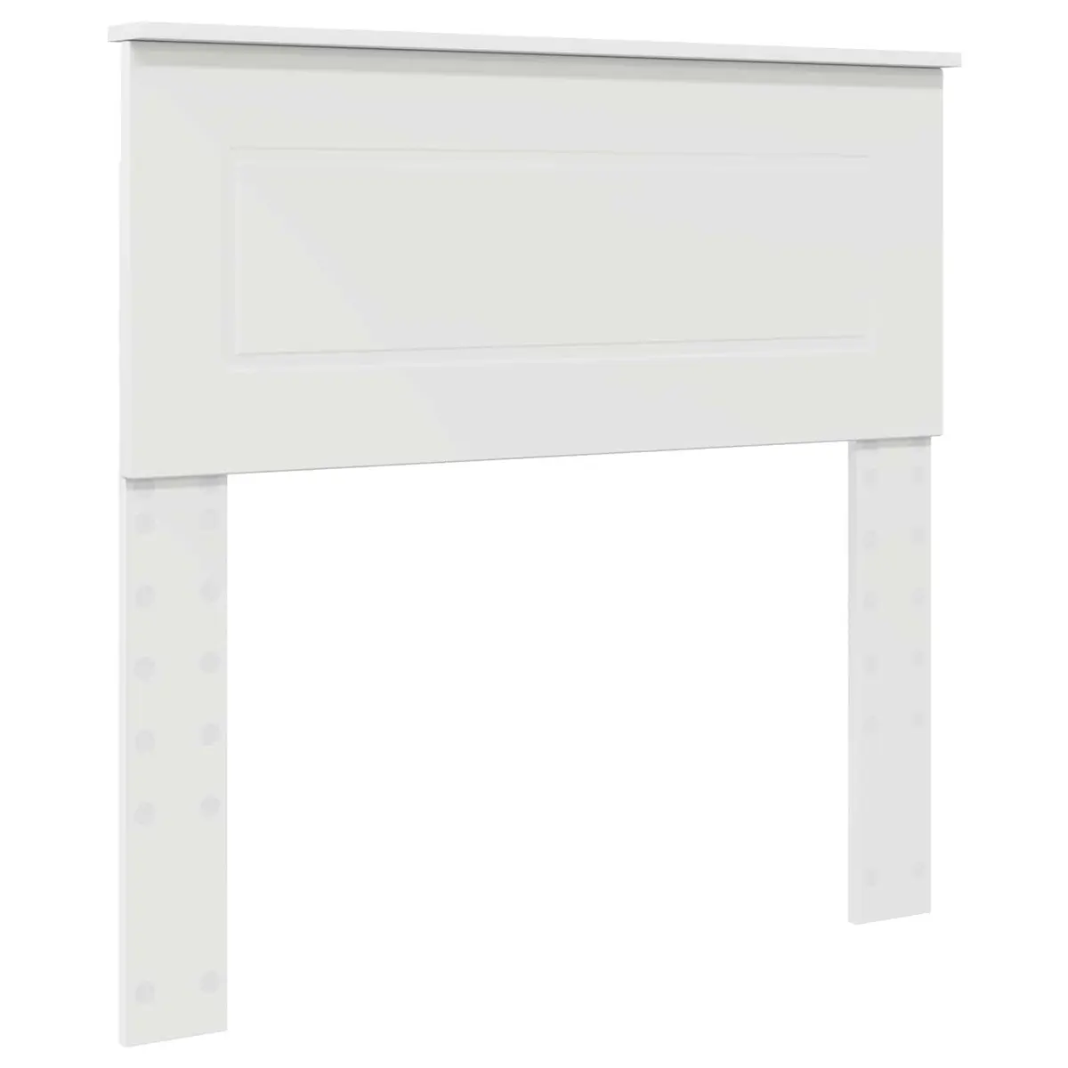 Bed Frame with Headboard White 90 x 190 cm Modern Bedroom Engineered Wood