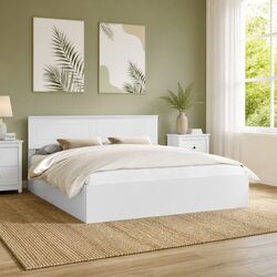 Engineered Wood Bed Frame with Headboard, 180 x 200 cm