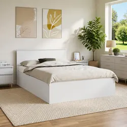 Engineered Wood Bed Frame with Headboard 150 x 200 cm