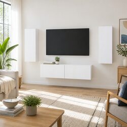 Wall-mounted TV Cabinet Set - Dimensions and Specifications Inside