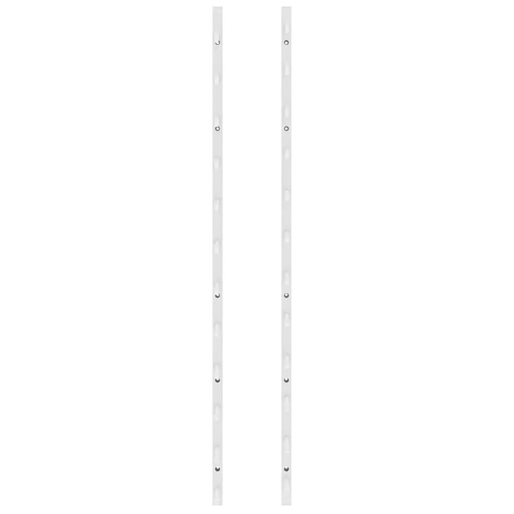 Wall Mounted Wine Rack Kitchen Organiser Holder White Iron 12 Bottle