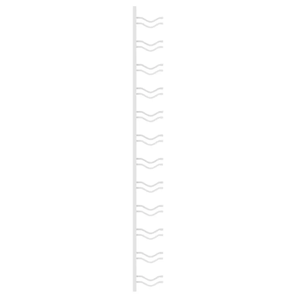 Wall Mounted Wine Rack Kitchen Organiser Holder White Iron 12 Bottle