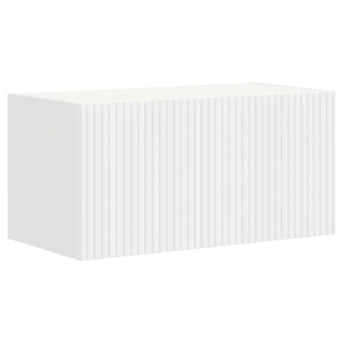 8-Piece White Entertainment Storage Cabinet