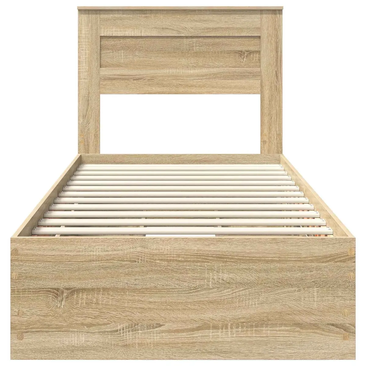 Bed Frame with Storage Drawer for Bedroom 90 x 190 cm Engineered Wood Modern
