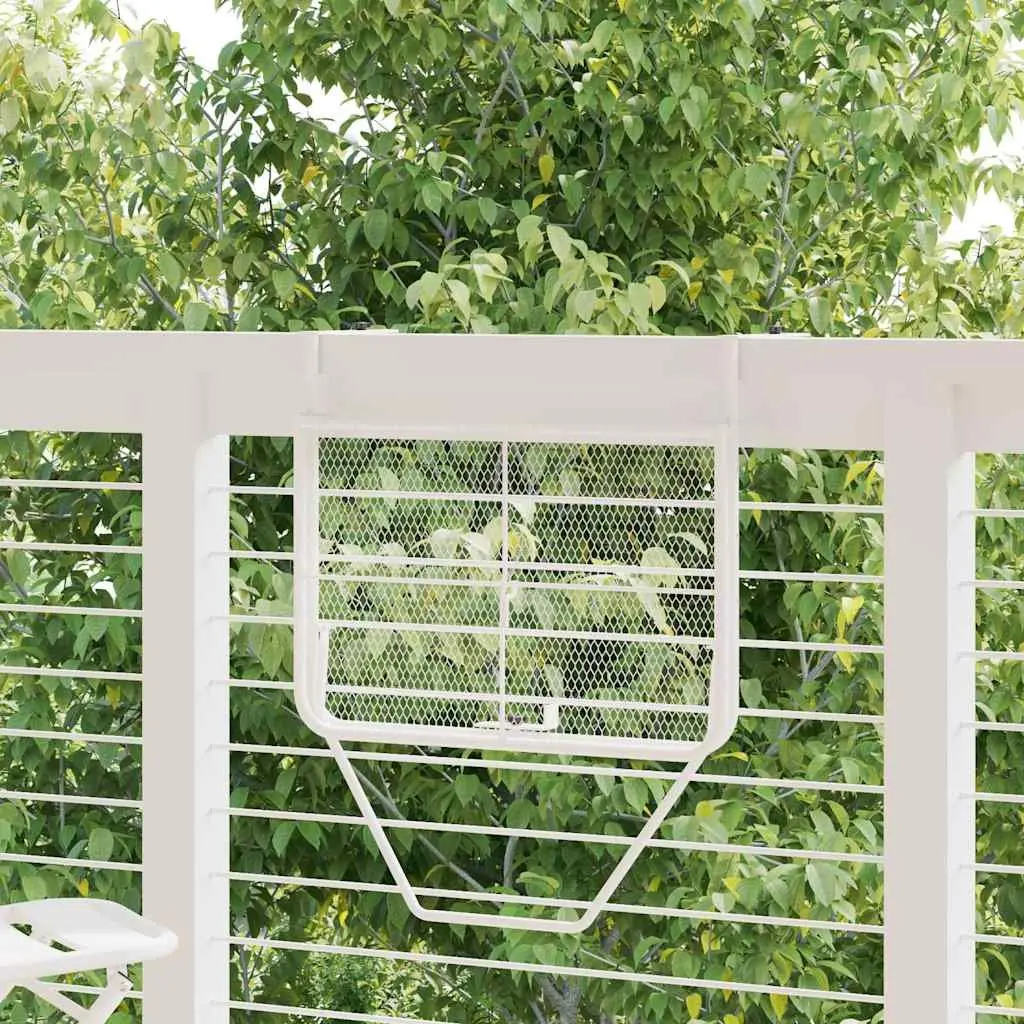 White Foldable Balcony Table