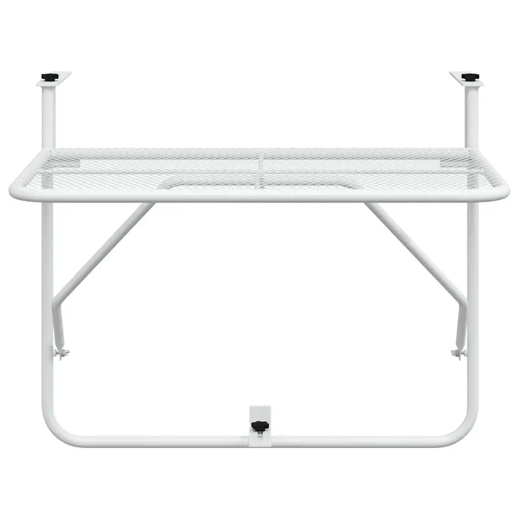 White Foldable Balcony Table