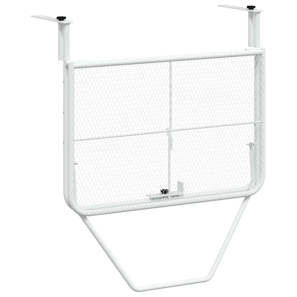 White Foldable Balcony Table