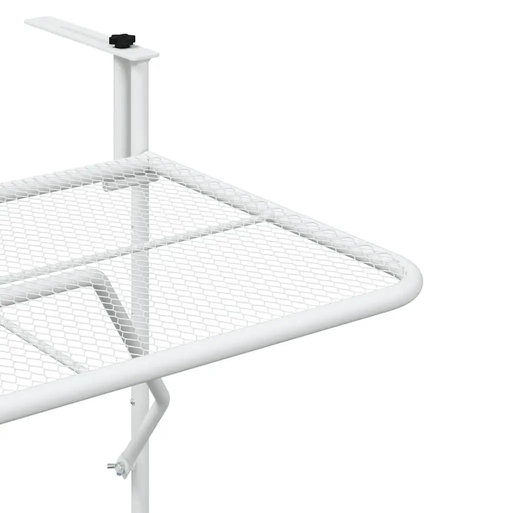 White Foldable Balcony Table
