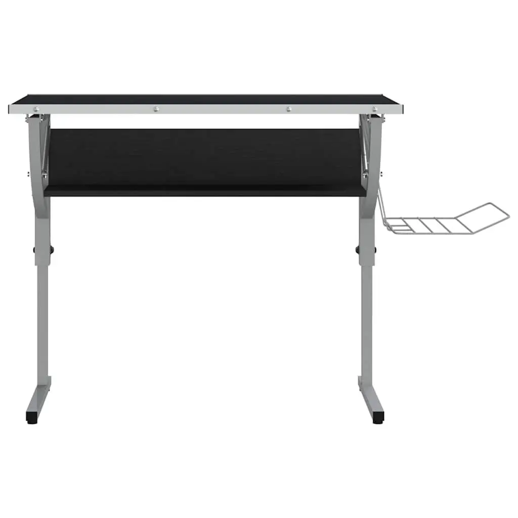 Craft Desk Adjustable Angle Tilt Desktop with Shelf Magazine Rack Home Office