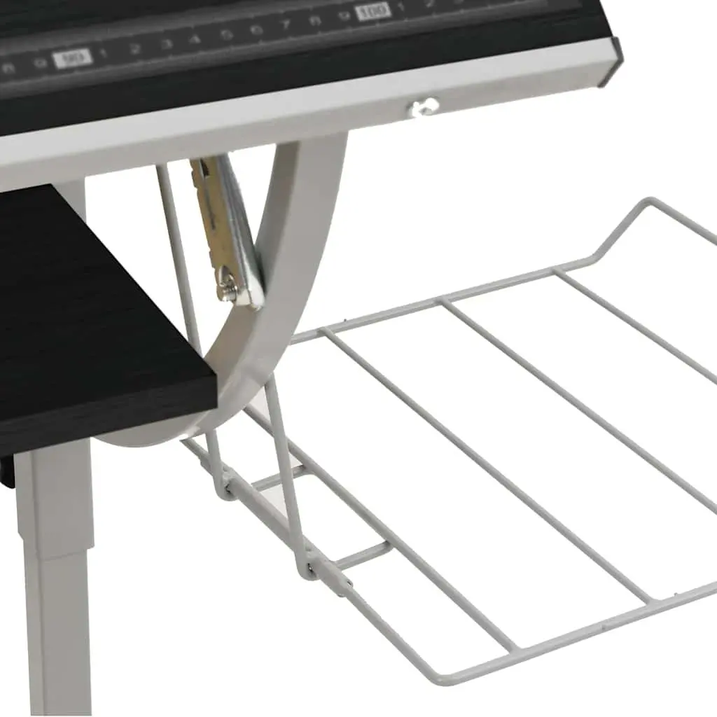 Craft Desk Adjustable Angle Tilt Desktop with Shelf Magazine Rack Home Office
