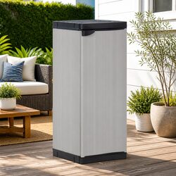Garden Storage Cabinet: 35x40x85cm in Grey