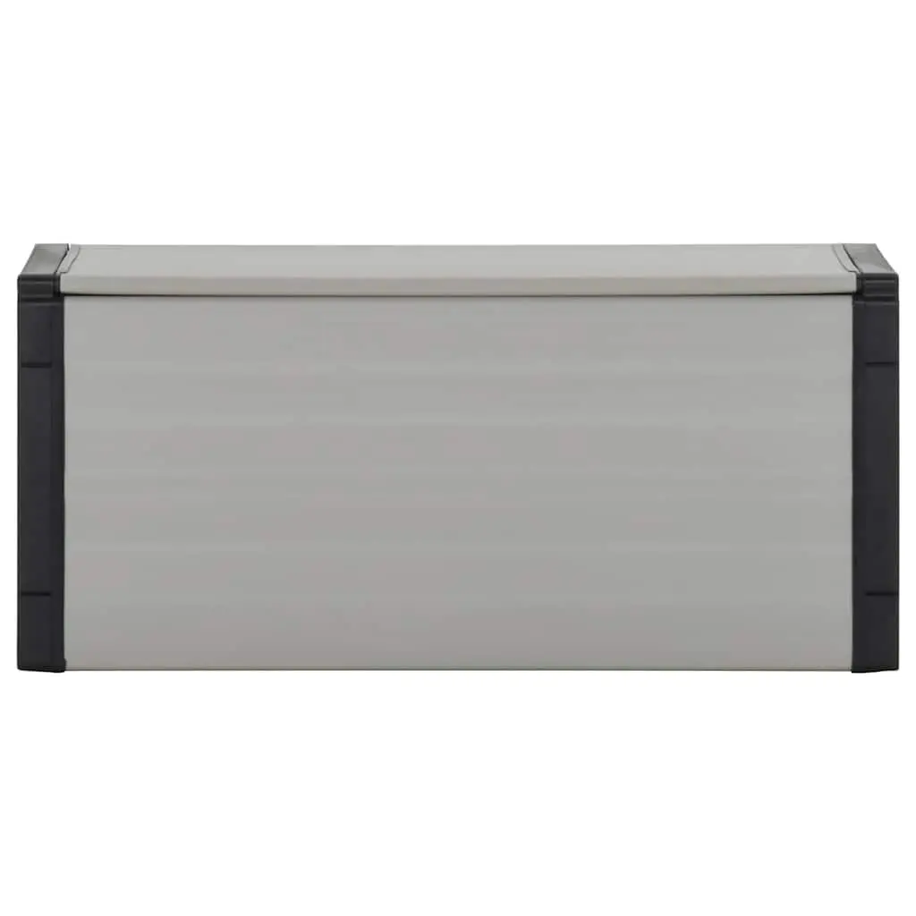 Garden Waste Basket Grey 85x34x40 cm Recycling Bin Outdoor Indoor