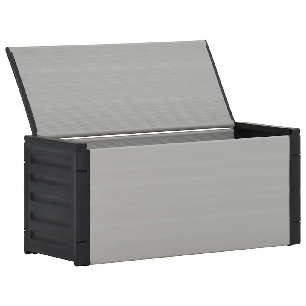Garden Waste Basket Grey 85x34x40 cm Recycling Bin Outdoor Indoor