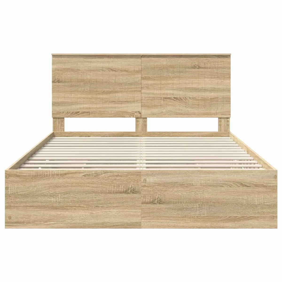 Bed Frame with Drawer Storage Sonoma Oak 150 x 200 cm Engineered Wood