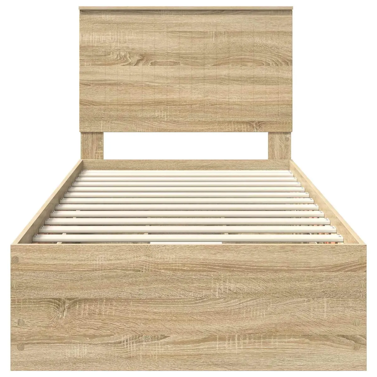 Sonoma Oak Bed Frame with Drawer Storage 90 x 190 cm