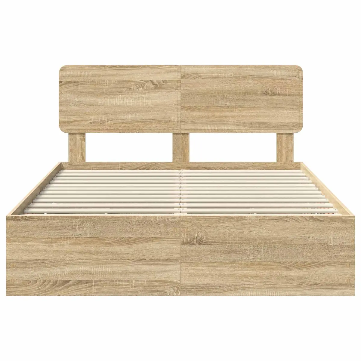Bed Frame with Storage Drawers Modern Bedroom Furniture Engineered Wood