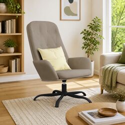 Specifications for Light Grey Velvet Swivel Arm Chair