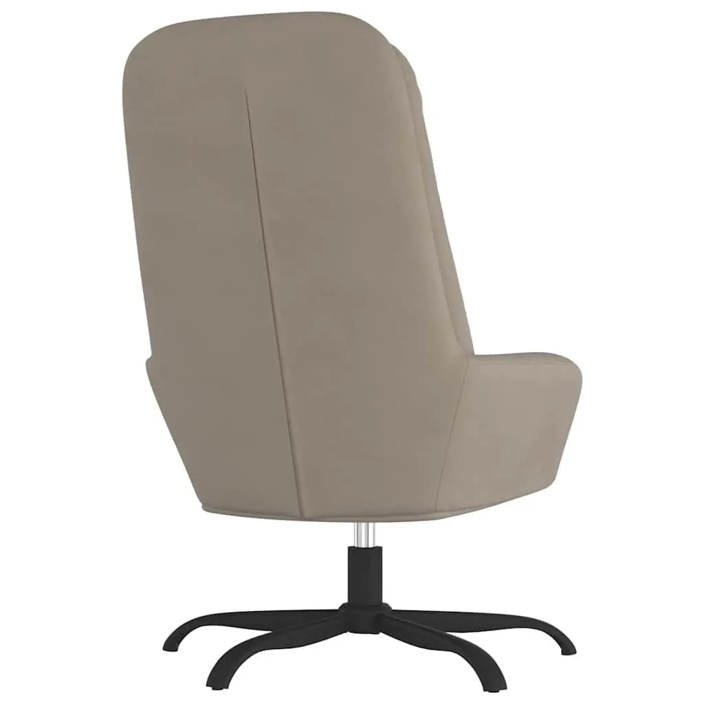 Light Grey Velvet Swivel Arm Chair