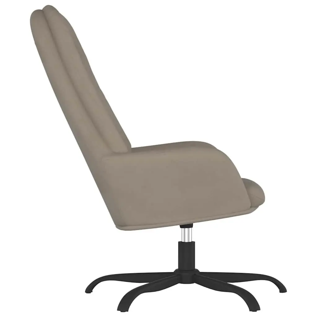 Light Grey Velvet Swivel Arm Chair
