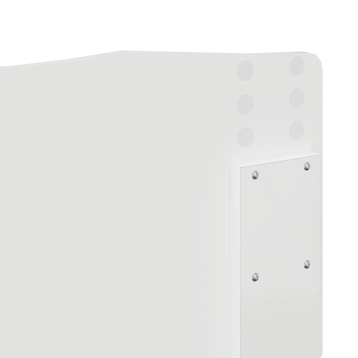 Bed Frame with Headboard and Storage Drawers White 150 x 200 cm Modern Design
