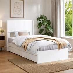 Specifications of Modern Bed Frame with Storage Headboard