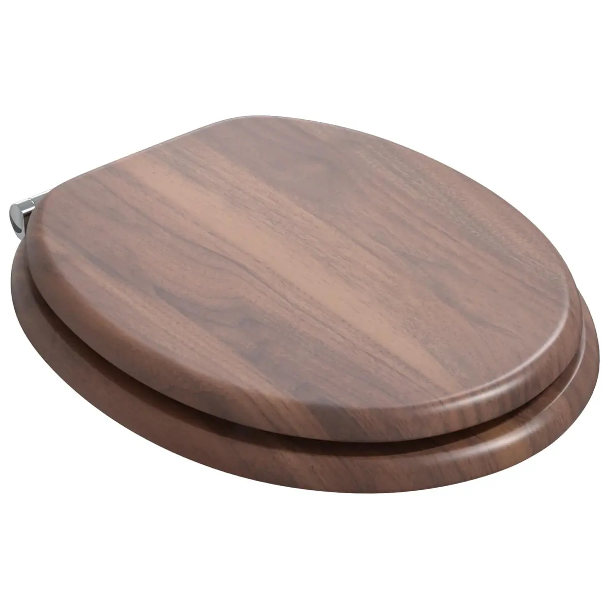 Soft-Close Toilet Seat Bathroom 44x38cm MDF 2 Piece