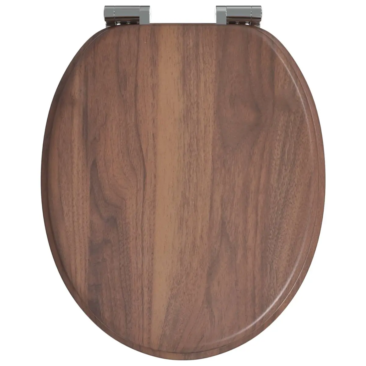 Soft-Close Toilet Seat Bathroom 44x38cm MDF 2 Piece