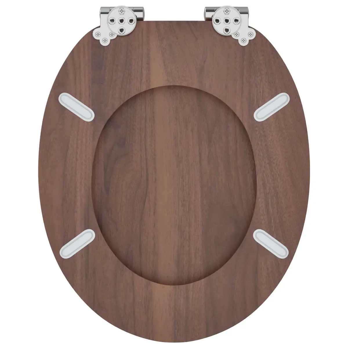 Soft-Close Toilet Seat Bathroom 44x38cm MDF 2 Piece