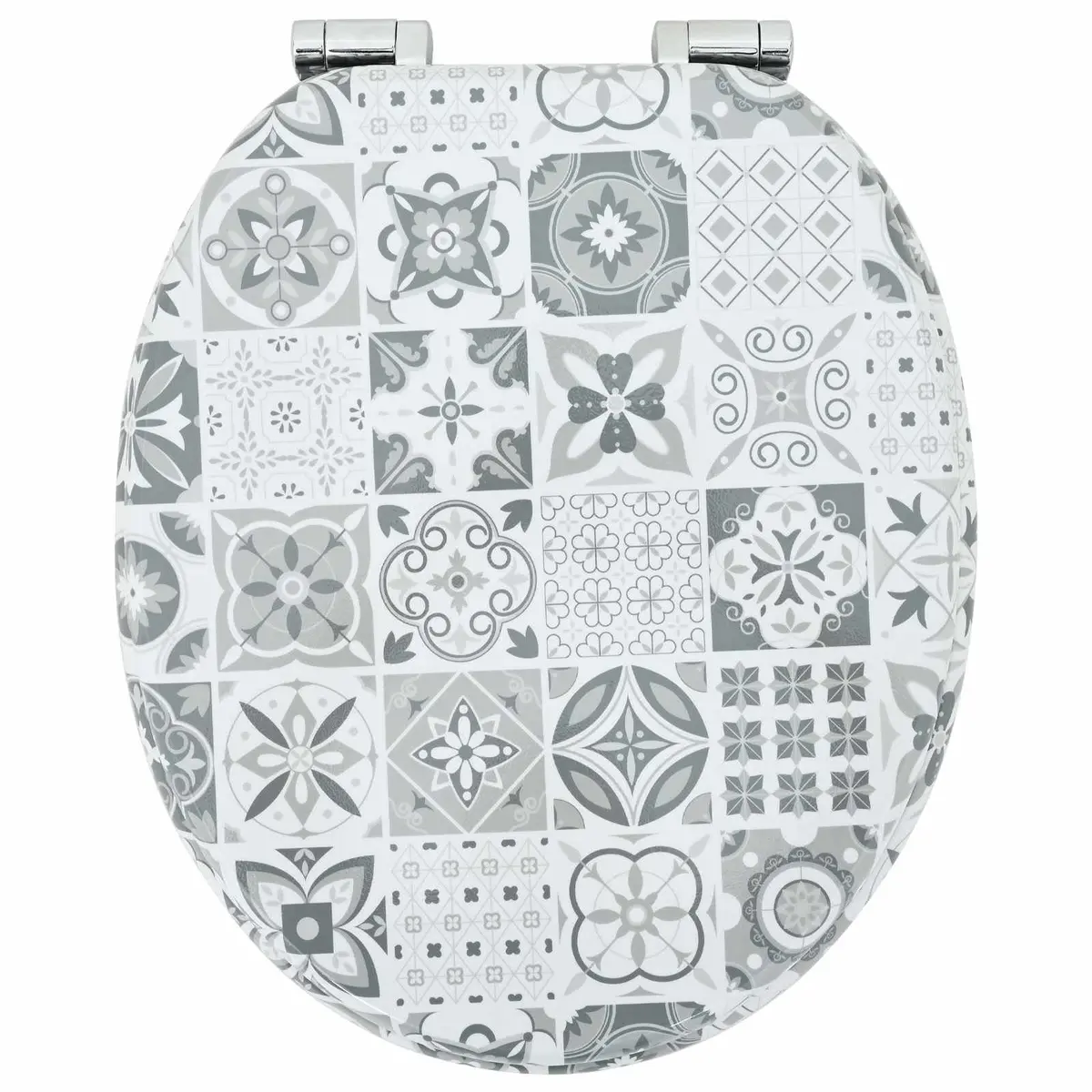 Soft-Close Toilet Seat Blue White 2 Pack