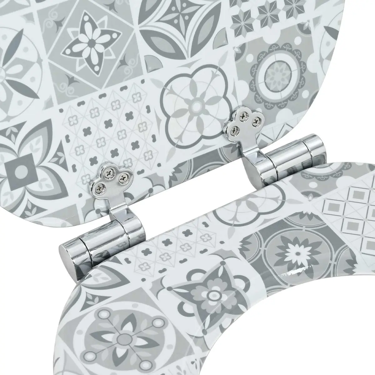 Soft-Close Toilet Seat Blue White 2 Pack