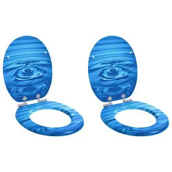 Specifications for Blue MDF Soft-Close Toilet Seat 2 Pack
