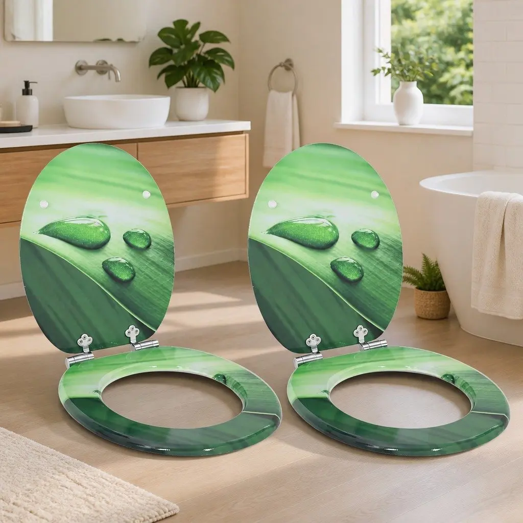 Soft-Close Toilet Seat in Green MDF
