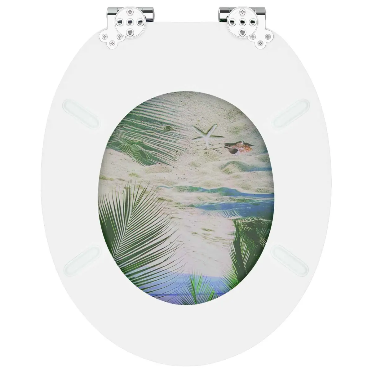 Soft-Close Toilet Seat 2 Pack Bathroom Green 44 x 38 cm MDF