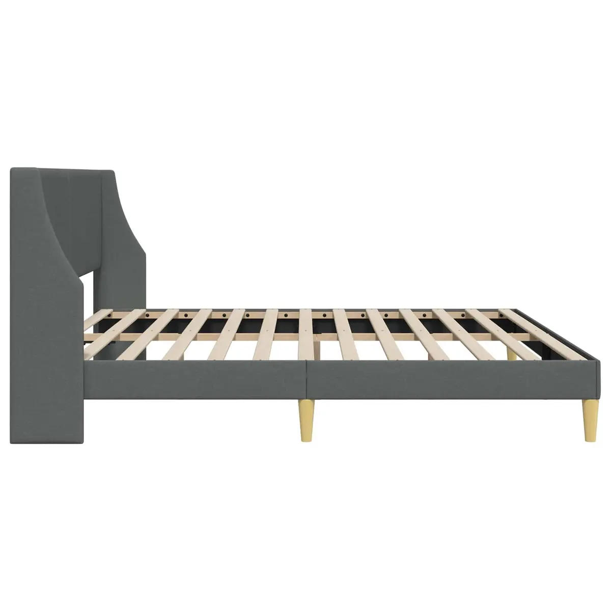 Bed Frame Dark Grey 180 x 200 cm for Modern Bedroom Furniture