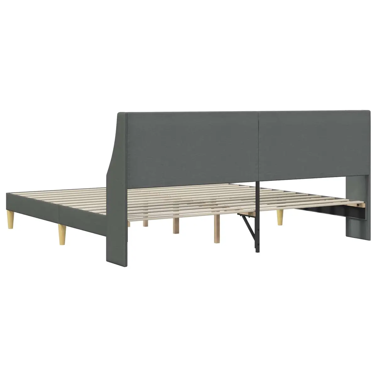 Bed Frame Dark Grey 180 x 200 cm for Modern Bedroom Furniture