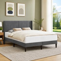 Specifications of Dark Grey Velvet Bed Frame for Modern Spaces