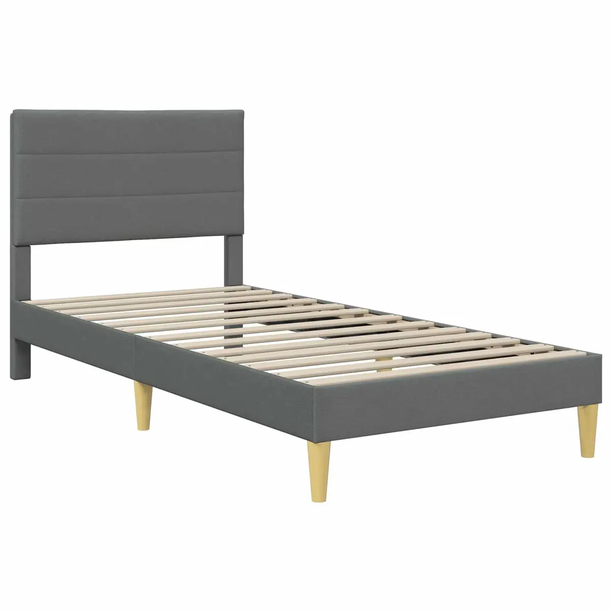 Bed Frame Indoor Bedroom 90 x 190 cm Dark Grey