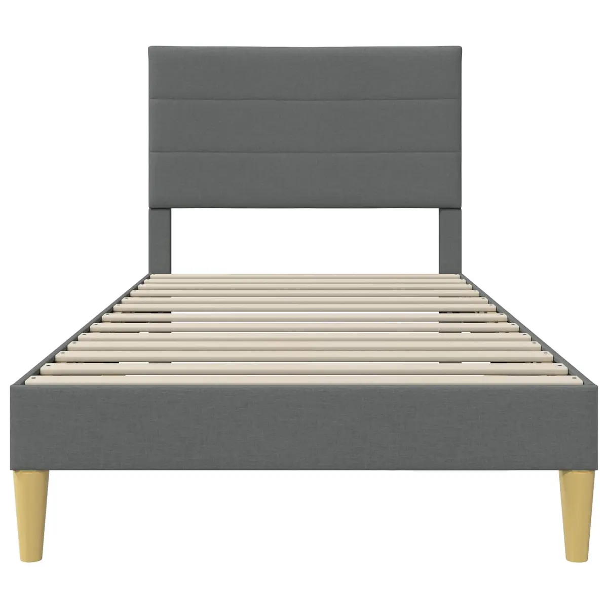Bed Frame Indoor Bedroom 90 x 190 cm Dark Grey
