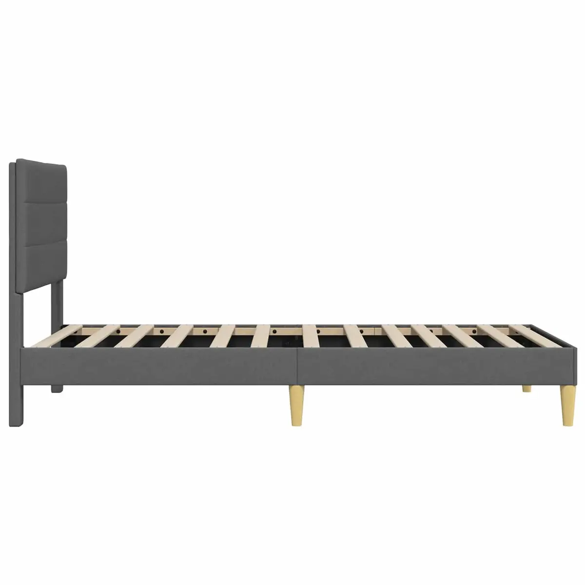 Bed Frame Indoor Bedroom 90 x 190 cm Dark Grey
