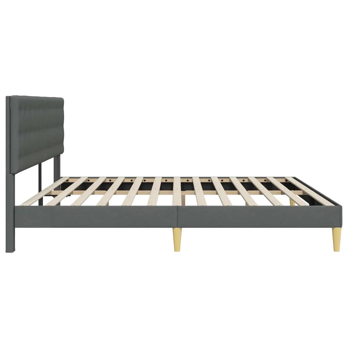 Bed Frame with Fabric Headboard