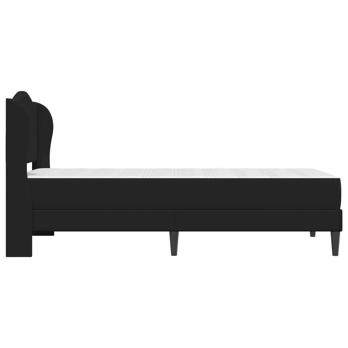 90x190cm Modern Bed Frame with Faux Leather Storage