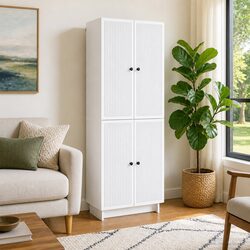 Specifications of the 2-Piece White Cabinet Set