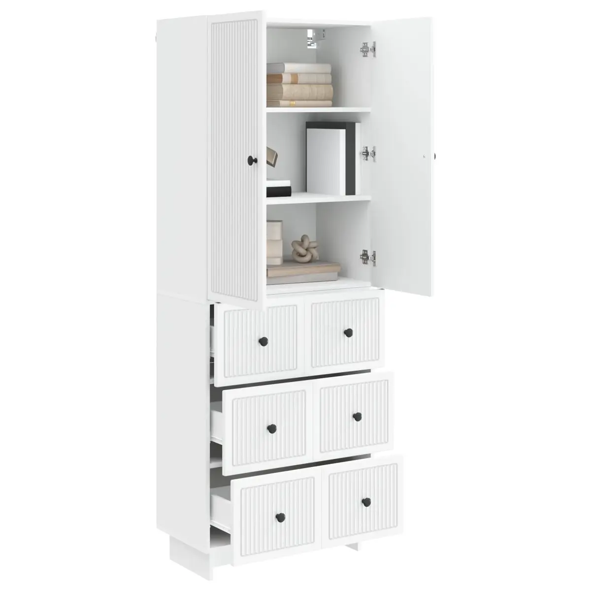 Cabinet Set 2 pcs Storage Furniture Engineered Wood Indoor Outdoor