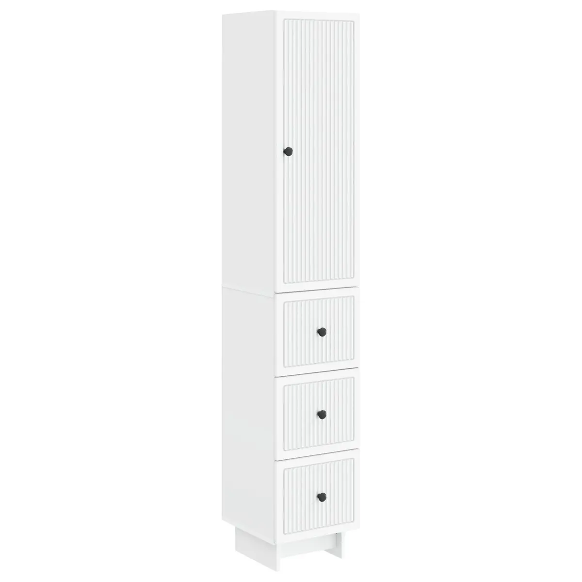 Cabinet Set for Storage 33 x 34.5 x 90 cm 2 Pieces Engineered Wood White