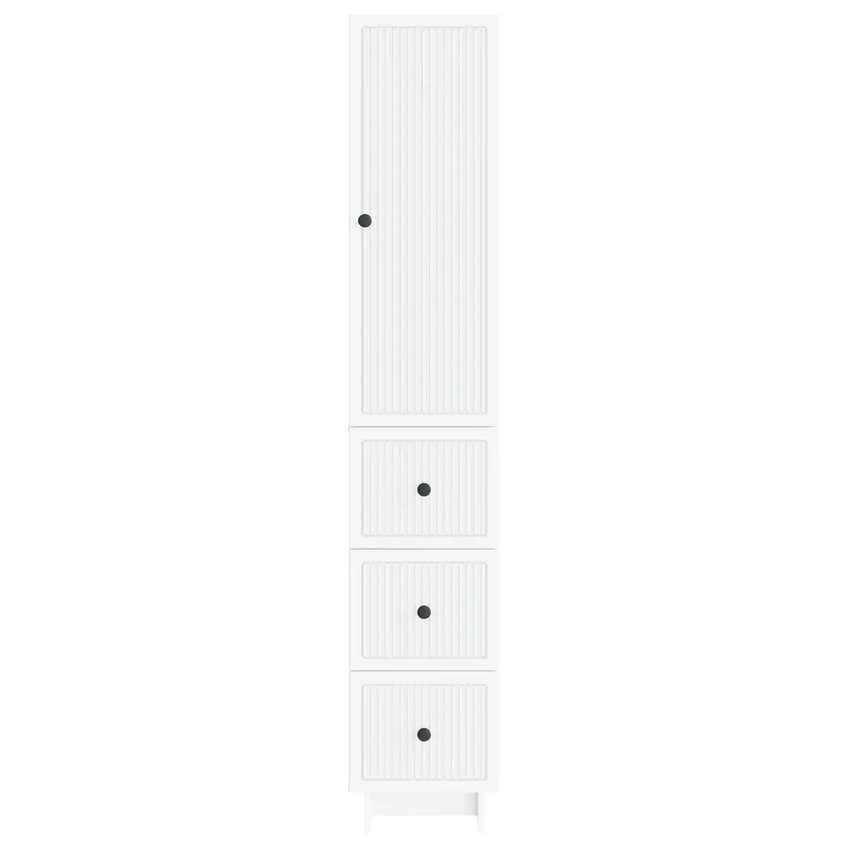 Cabinet Set for Storage 33 x 34.5 x 90 cm 2 Pieces Engineered Wood White
