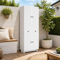 Specifications of 2-Piece White Cabinet Set: 66 x 34.5 x 90 cm
