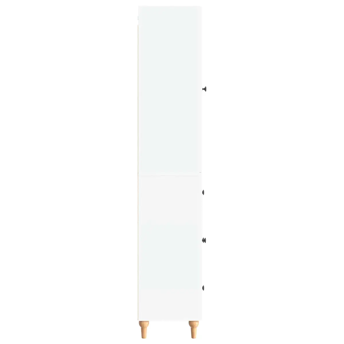 Cabinet Set Indoor Use 2 Pieces White Storage Furniture Shelves Drawers Compartments