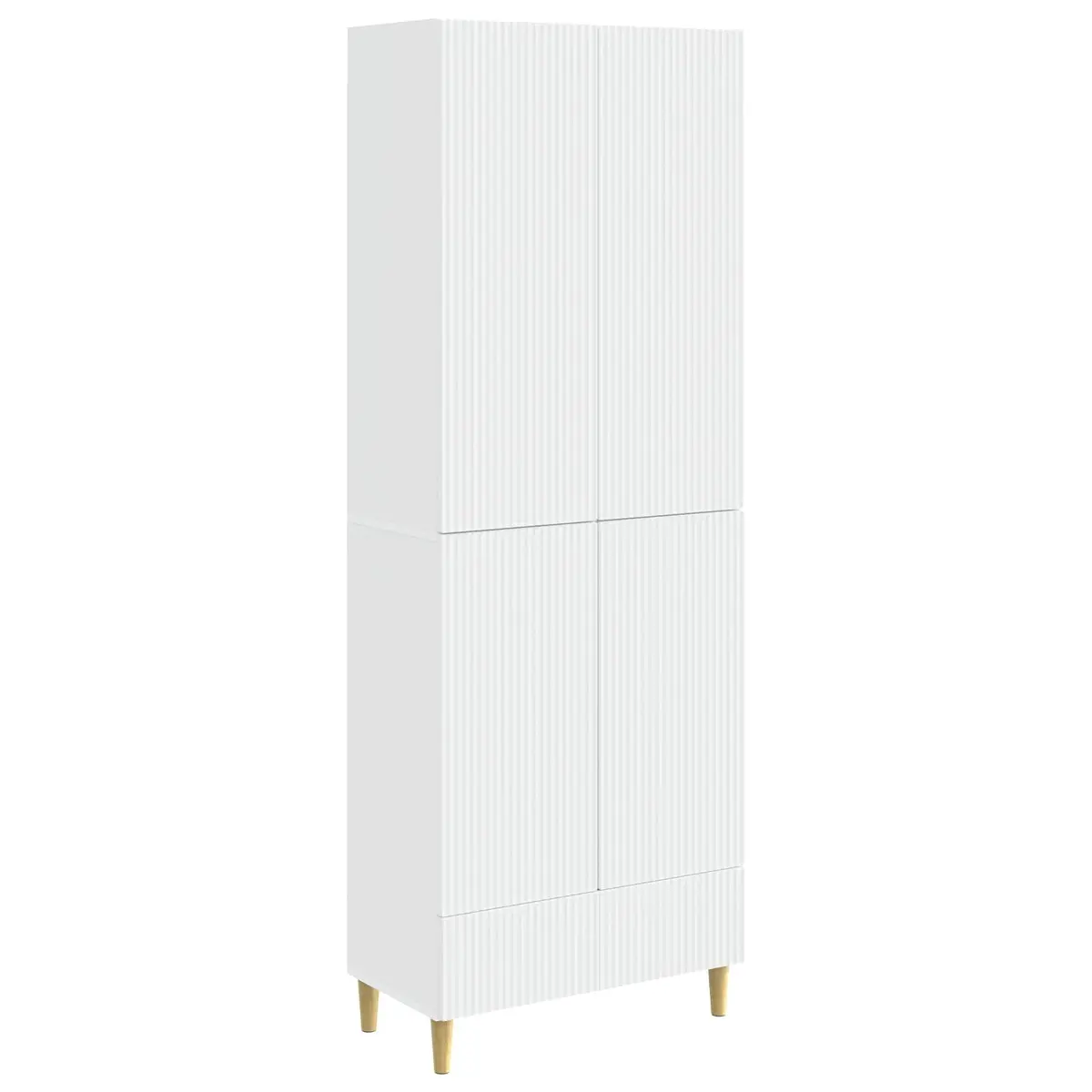 Engineered Wood Cabinet Set 2 Pieces Storage Furniture 66x34.5x95cm Shelving