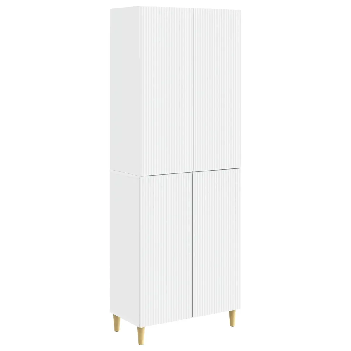 Cabinet Set 2 Pieces Storage Furniture with Drawers Compartments Modern Home